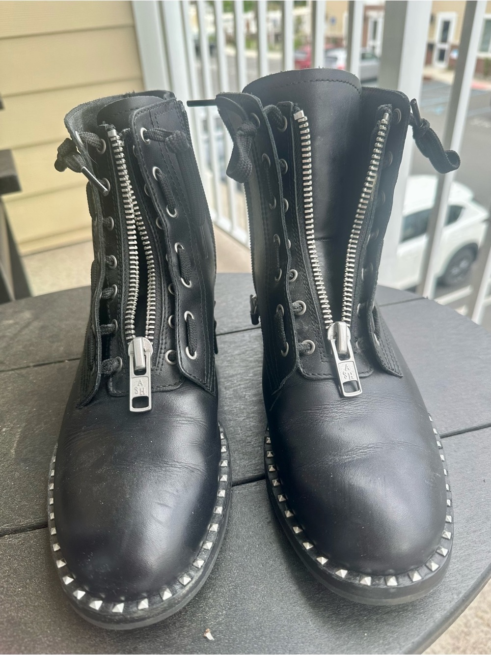 Ash Leather Boots Size 8 - Picture 2 of 6